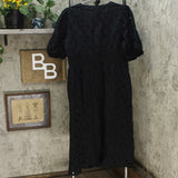 A New Day Women's Short Sleeve Eyelet Midi Dress