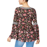 Style & Co. Women's V-Neck Relaxed Fit Mixed Print Tunic Top