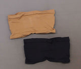 Rhonda Shear LOT OF 2 Underwire Bandeau Bra Removable Pads Black/Caramel 1X