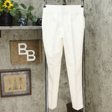 DG2 by Diane Gilman Wrinkle Resistant Wide Leg Trousers Ivory Petite Small