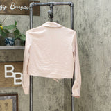 Love, Fire Women's Button Front Tie-Hem Shirt