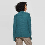 A New Day Women's Crewneck Chevron Stitch Pullover Sweater