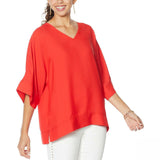 NWT DG2 By Diane Gilman Womens.Dolman Sleeve Shirt Blouse Top. 727411 XL