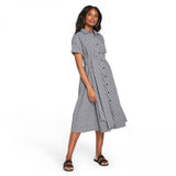 Lisa Marie Fernandez for TRGT Women's Small Gingham Button-Front Shirtdress