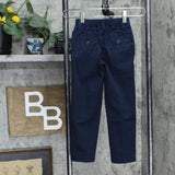 Lands End Boy's Iron Knee Blend Front Chino Pants Classic Navy 4 Slim