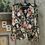INC International Concepts Women's Twisted Floral Print Blouse
