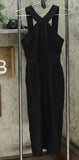 A New Day Womens Sleeveless Linen Blend A-Line Dress Black Small