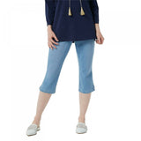 Belle by Kim Gravel Plus Petite Flexibelle Pull-On Capri Jeans
