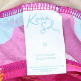 Kona Sol Womens Strappy Back One Piece Swimsuit 1640dc87c204db Pink Floral M