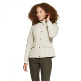 A New Day Women's Ribbed Side Insets Quilted Jacket