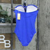 NWT Kona Sol Women's Pique Bandeau Classic One Piece Swimsuit. AG168 Small