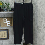 NWT Lisa Rinna Collection Petite Pull-On Wide-Leg Cargo Pants. A352967 PL