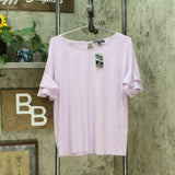 INC International Concepts Women's Ruffled Sleeve Top