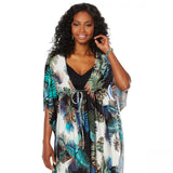 Coldesina Women's Plus Size Shirred Kaftan Dress