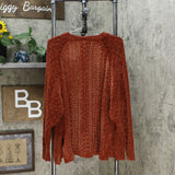 Xhilaration Women's Long Sleeve Open Stitch Chenille Cardigan Sweater