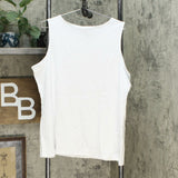 Lemon Way Women's Perfect Pima Butterfly Tank Top White Plus 1X