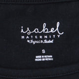 Isabel Maternity by Ingrid & Isabel Short Sleeve T-Shirt Maternity Dress Black S