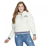 Grayson/Threads Women's Happy Camper Sherpa 1/4 Zip Sweatshirt