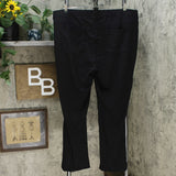DG2 by Diane Gilman Women's Pull On Ponte Boot Cut Pants Black Petite 2X