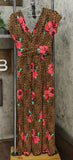 IMAN Women's Boho Chic Maxi Dress With Head Wrap