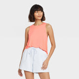 A New Day Women's Stretch Tank Top 81246069 Peach Orange XS