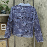 DG2 by Diane Gilman Women's Reversible Twill Denim Jacket