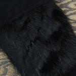 Alfani Women's Animal Stripe Faux Fur Cuff Sweater