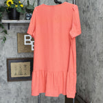 A New Day Women's Floral Print Short Sleeve Hem Dress 564140