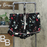 Stars Above Women's Floral Print Satin Long Sleeve Notch Collar Pajama Set