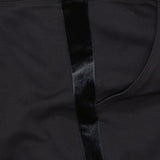 Belle by Kim Gravel Velvet Side Stripe Ponte Knit Pants Navy Plus 18W