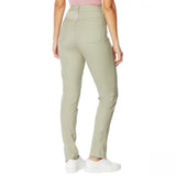 DG2 by Diane Gilman Women's Reversible Twill Pull On Skinny Jeans