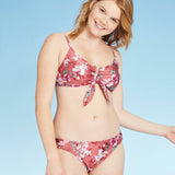 Xhilaration Women's Cinch Back Cheeky Bikini Swim Bottom