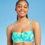 Shade & Shore Women's Tie Dye Light Lift Bralette Bikini Swim Top