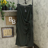 City Chic Trendy Women's Plus Size Satin Ruffled Wrap Dress