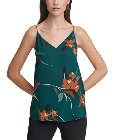 Calvin Klein Women's Floral V-Neck Camisole Top