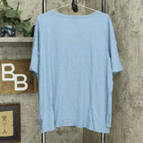 Cuddl Duds Plus Size Wide Rib Elbow Sleeve Tunic Top