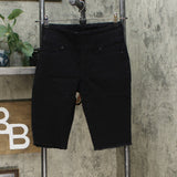 DG2 by Diane Gilman Classic Stretch Pull On Bermuda Shorts Black Petite XS