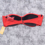 Kona Sol Women's Ribbed Bandeau Bikini Top