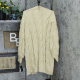 Danielle Bernstein Women's Oversized Cable Knit Cardigan