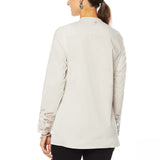 Vanessa Williams Women's Long Sleeve Stretch Poplin Button Up Shirt