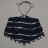 New Xhilaration Women's Halter Tie Dye Tank Top With Tassel Trim X-Large