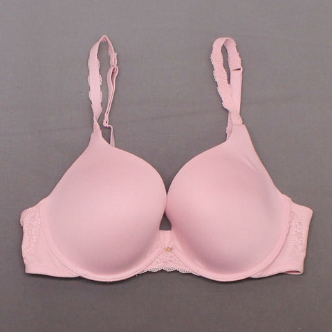 Aria Women's Heavenly Soft Demi Underwire T-Shirt Bra Dahlia Pink 36C