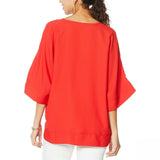 NWT DG2 By Diane Gilman Womens.Dolman Sleeve Shirt Blouse Top. 727411 XL