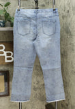 DG2 by Diane Gilman Women's Tall Star Needlepunch Cropped Jeans