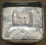 J Queen New York Annette King Size 4-Piece Comforter Set Bedding