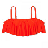 Xhilaration Women's Plus Size Bandeau Flounce Bikini Top