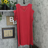 Belle by Kim Gravel Women's TripleLuxe Cold Shoulder Knit Dress