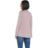 LOGO by Lori Goldstein Women's Plus Size Knit Top With Bell Sleeve