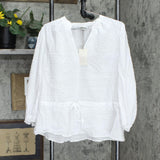 A New Day Women's Long Sleeve Tie Waist Blouse 566514