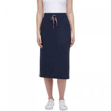 Tommy Hilfiger Women's Side Stripe French Terry Midi Skirt